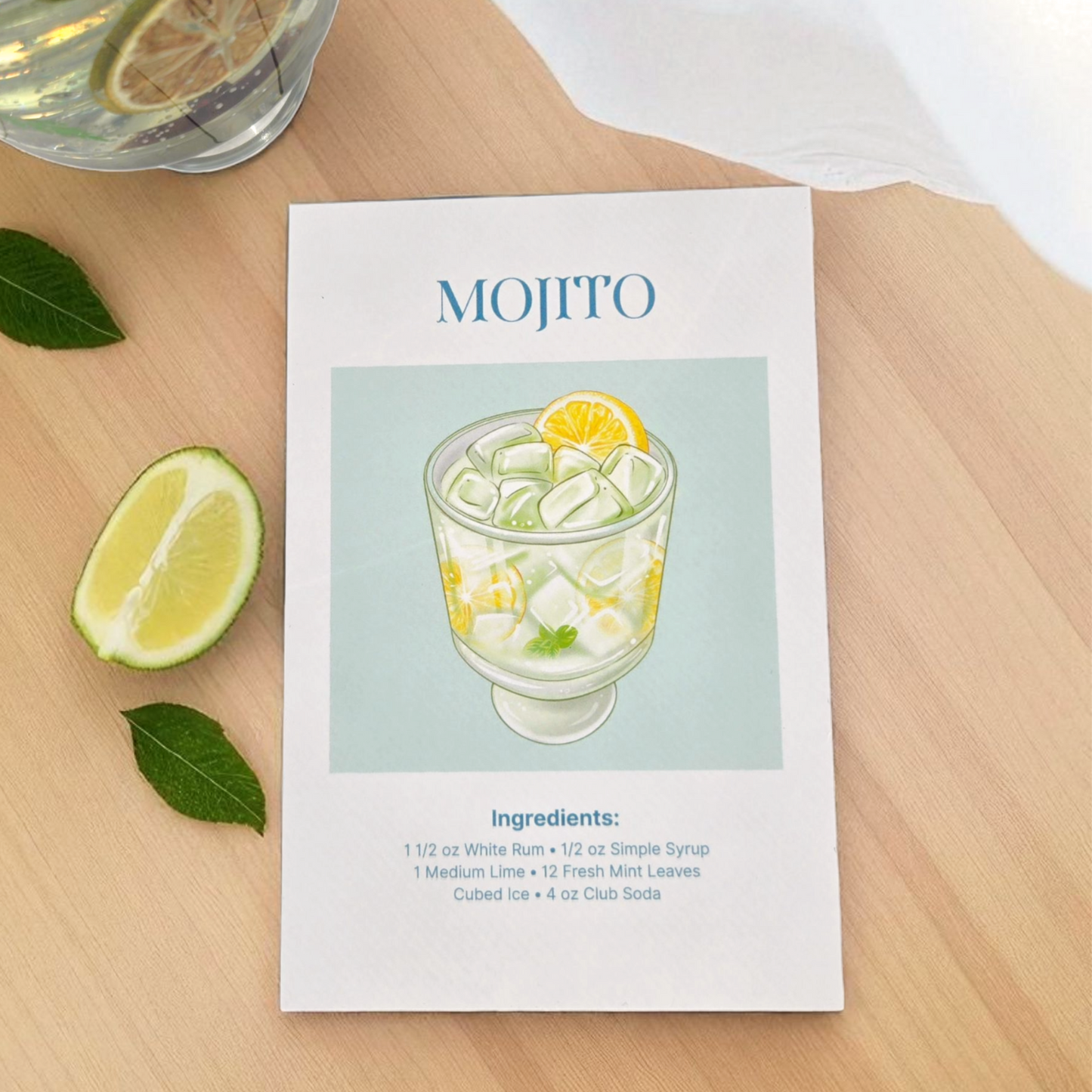 Drink Recipe Mini Prints