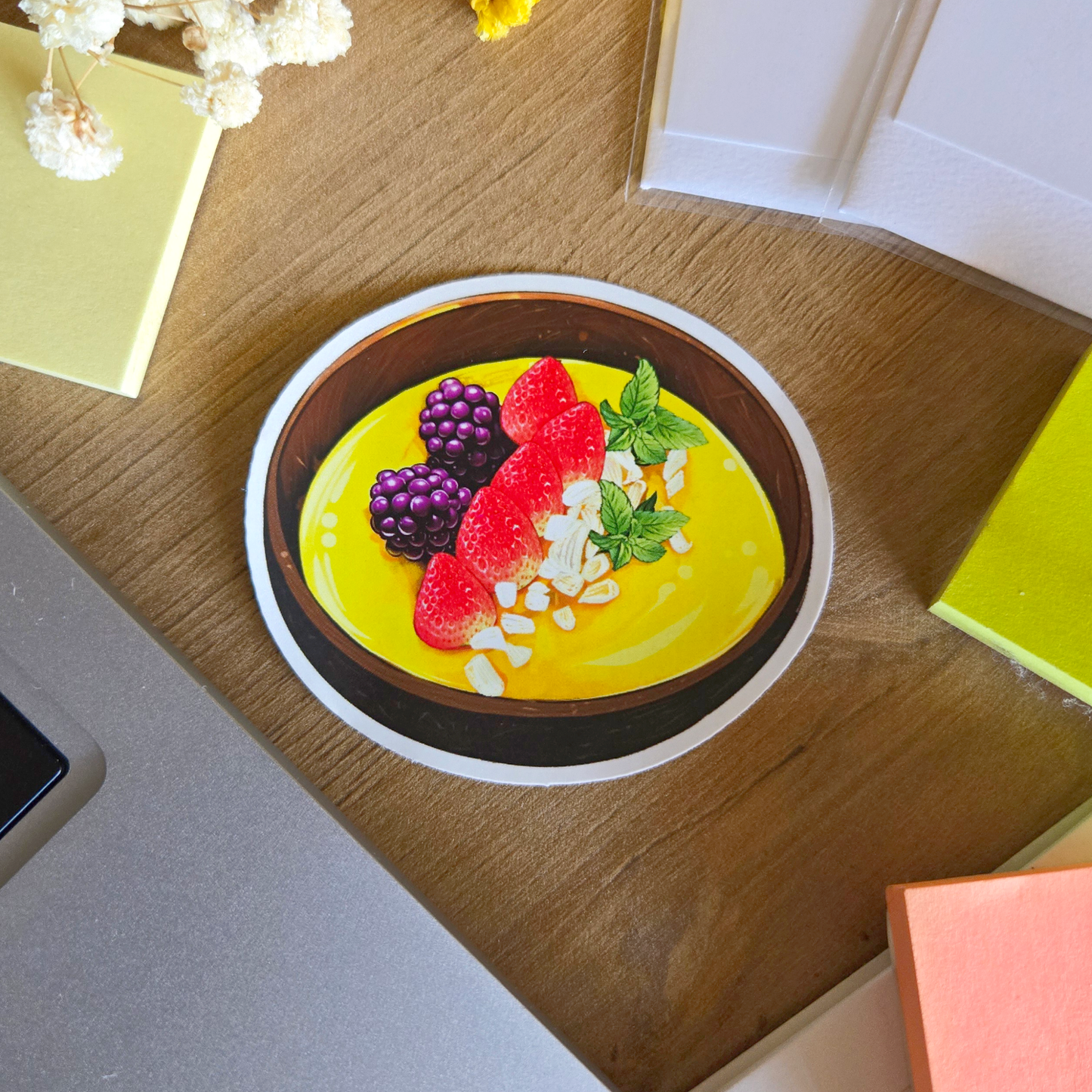 Pineapple Acai Bowl Sticker