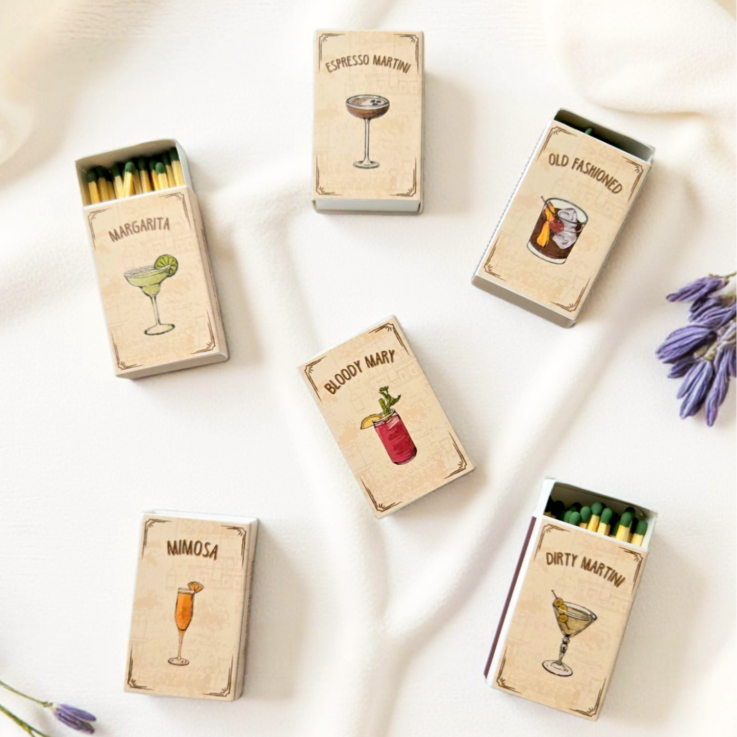 Cocktail Matchboxes