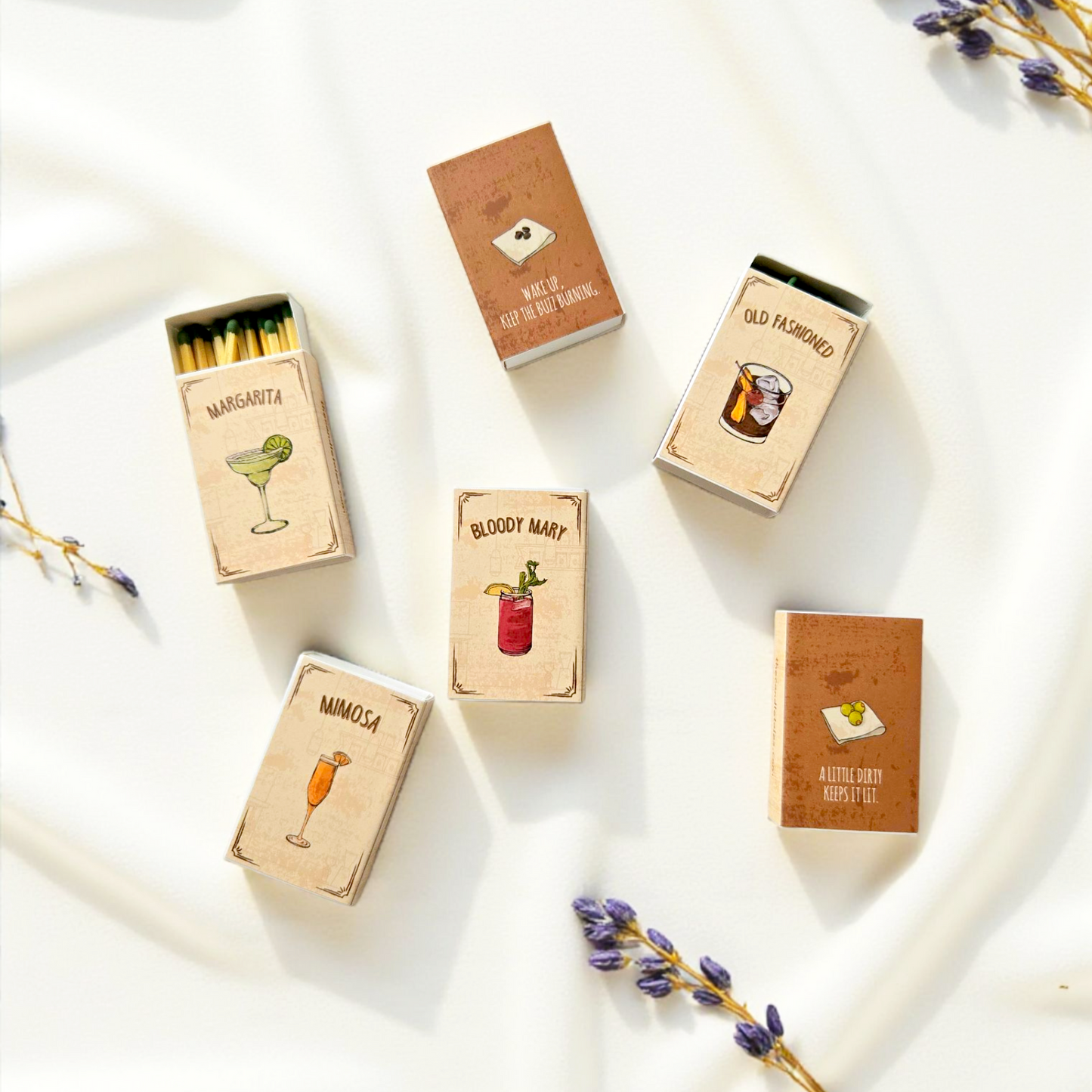 Cocktail Matchboxes